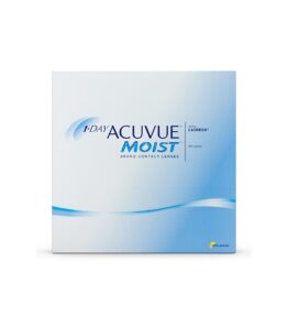 Acuvue 1-Day Moist, Daily Disposable Contact Lenses, Pack of 90 lenses J&J