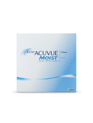 Acuvue 1-Day Moist, Daily Disposable Contact Lenses, Pack of 90 lenses J&J
